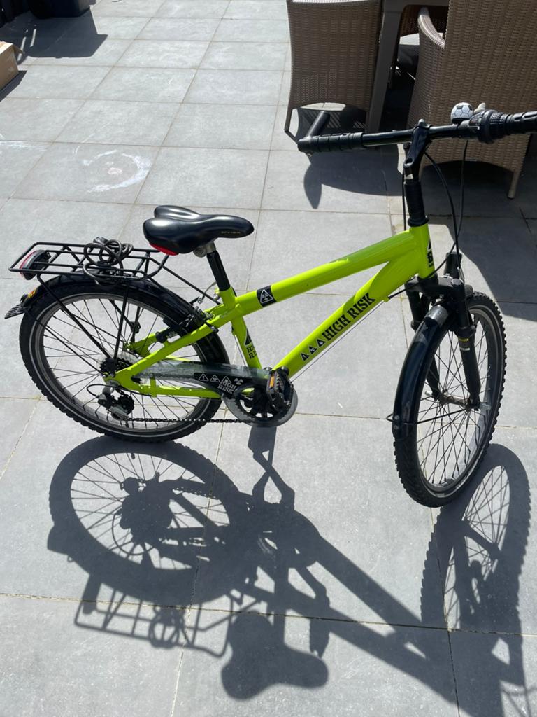 Jongensfiets 22 inch High Risk, Ophalen, Zo goed als nieuw, 22 inch
