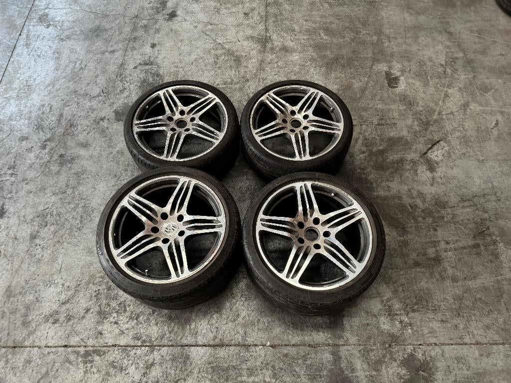 Originele Porsche 19-inch wielen — 997 Turbo, Auto diversen, Auto-accessoires, Ophalen, Gebruikt