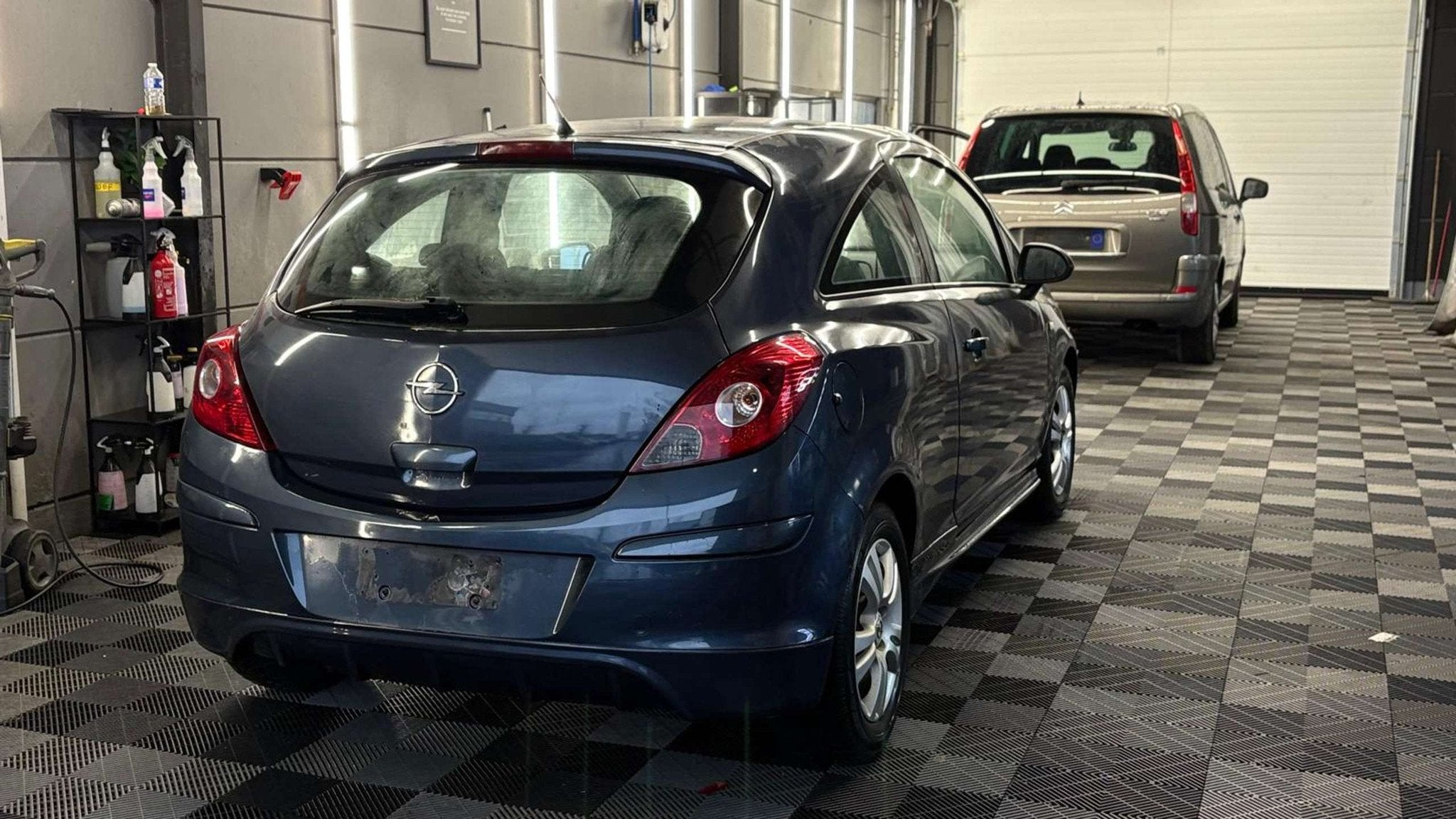 Opel Corsa 1.2i benz. | 90.303 km| bj. 2008 | Airco, Auto's, Stof, Gebruikt, Zwart, 4 cilinders