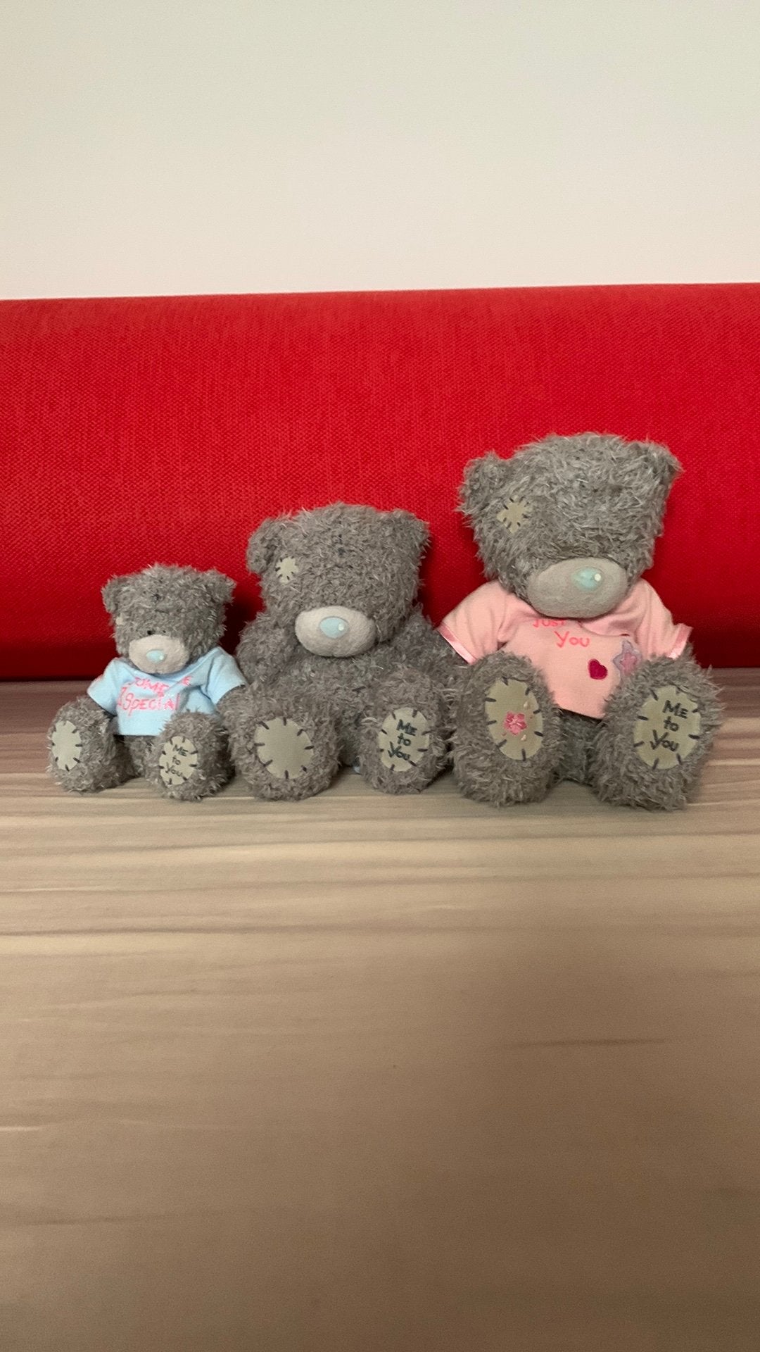 Liefdevolle  Set van 3 Me To You  Beren met Liefdestruitjes, Ophalen of Verzenden, Zo goed als nieuw, Blauw, Beer