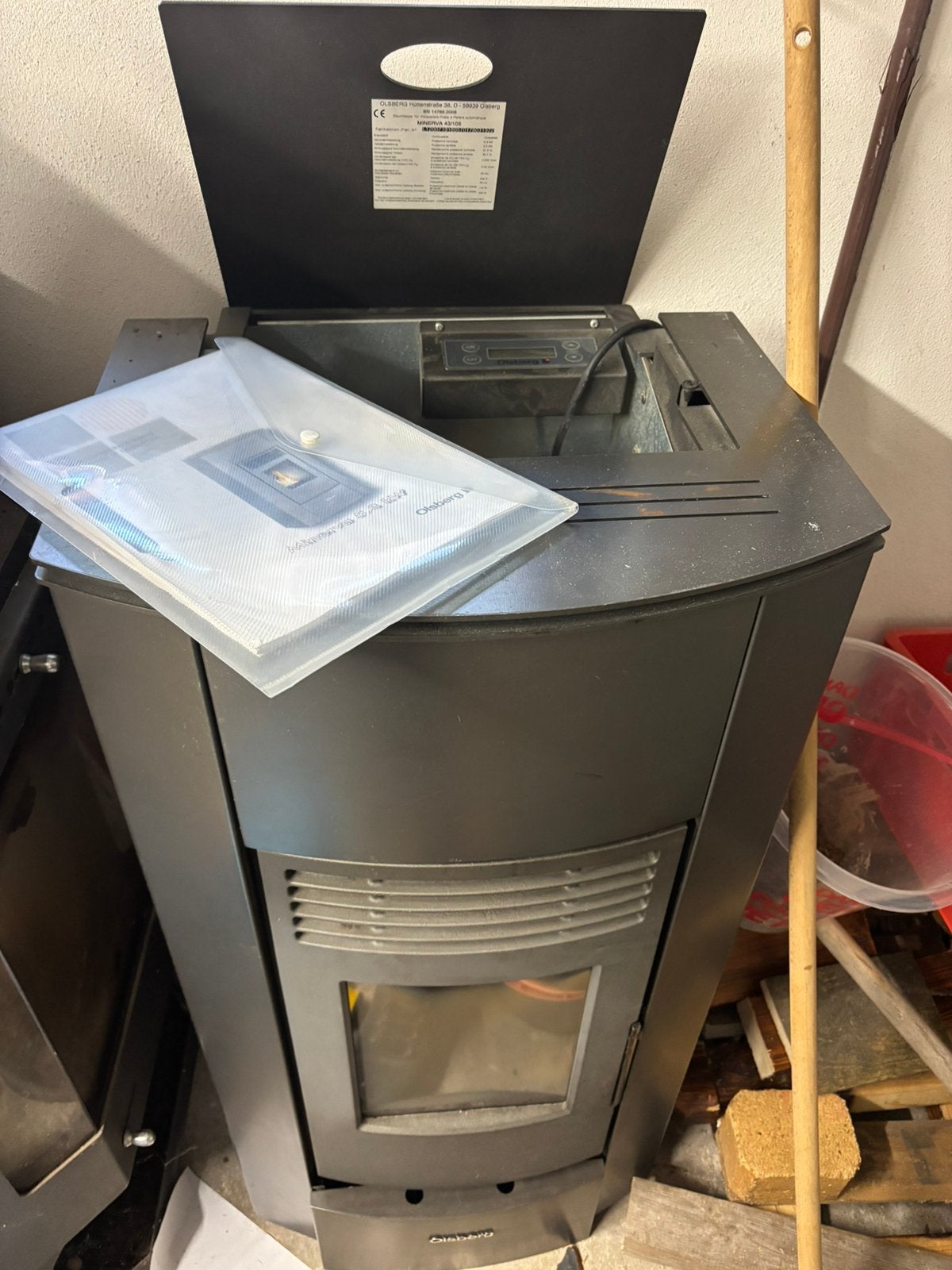 Poêle à Pellets - Olsberg Minerva 5,3 kW, Enlèvement, Utilisé, Poêle à granulés, Autoportant