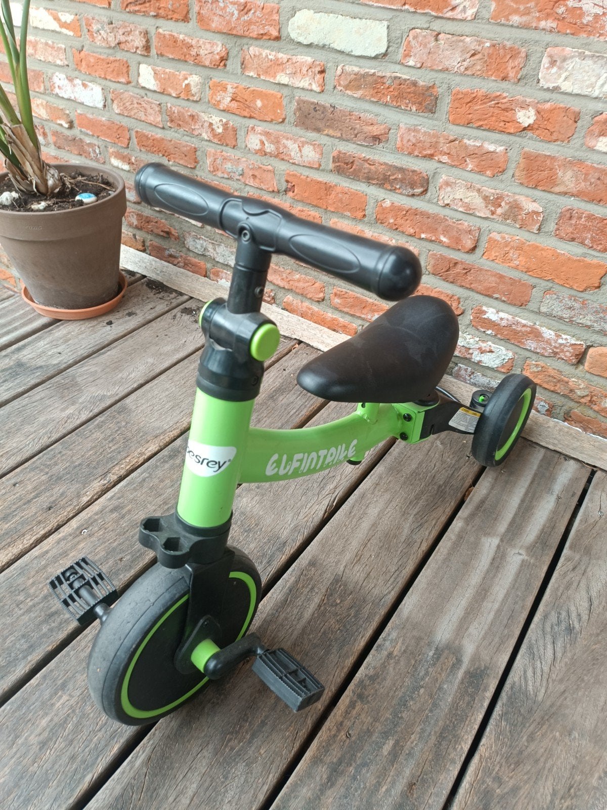 besrey 5-in-1 kinderfiets, Ophalen