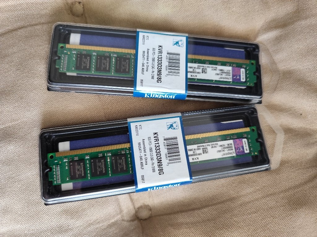 Kingston KVR1333D3N9/8G – 8GB DDR3 (2 stuks beschikbaar), Computers en Software, RAM geheugen, Ophalen, 8 GB, Nieuw, DDR3