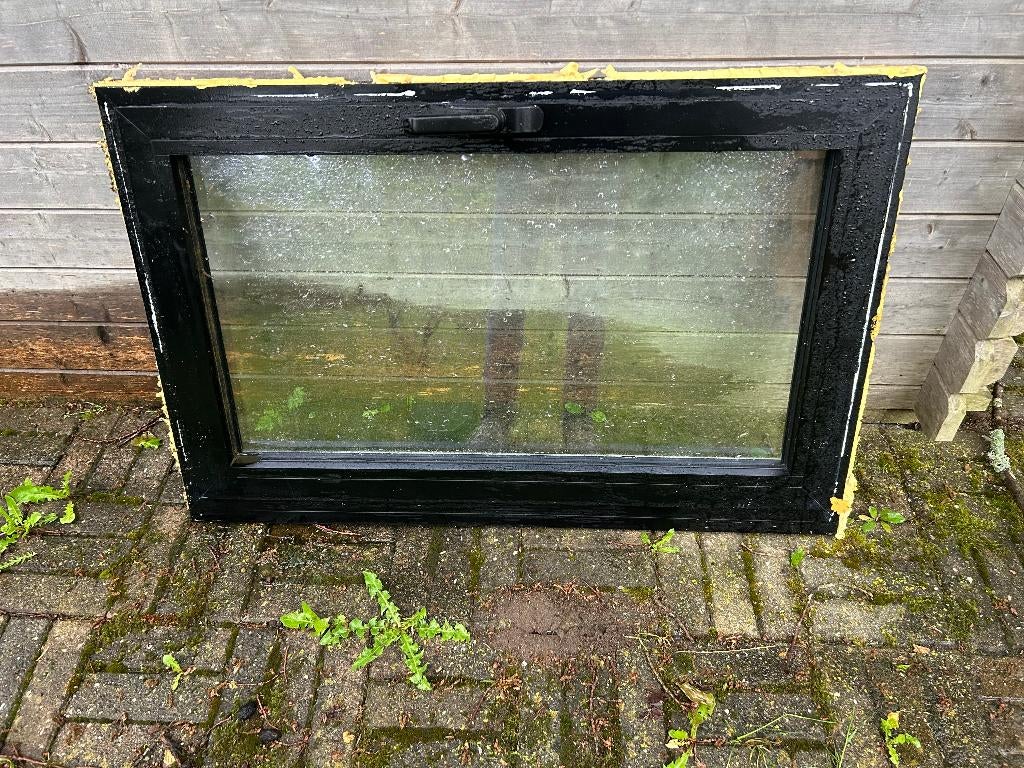 Aluminium kipraam met vliegenraam, Doe-het-zelf en Bouw, Glas en Ramen, Ophalen, Gevelraam of Ruit, Minder dan 80 cm, 80 tot 120 cm