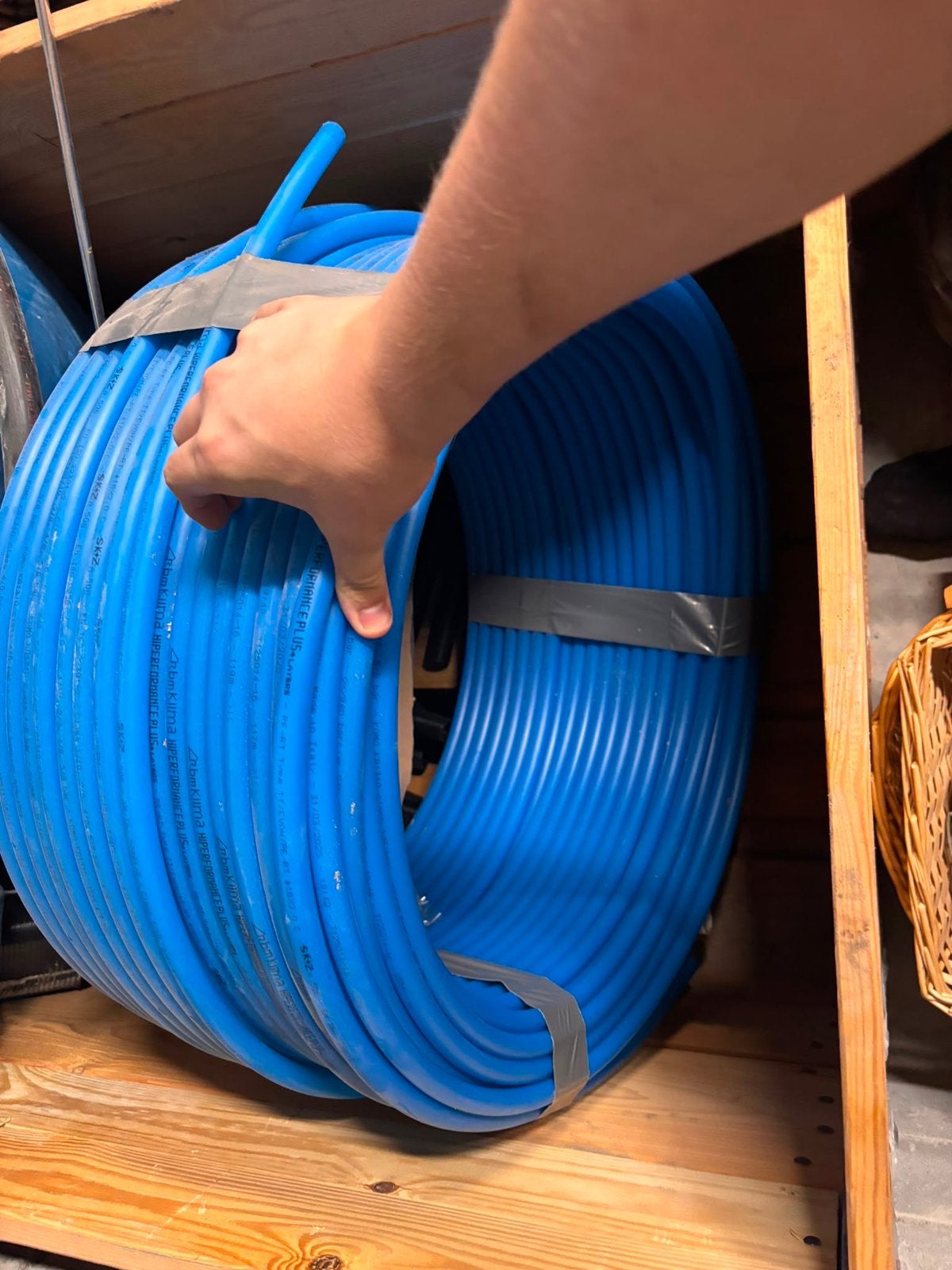 Vloerverwarming dia 16 x 2,0 (1 rol van 163m), Ophalen, Zo goed als nieuw