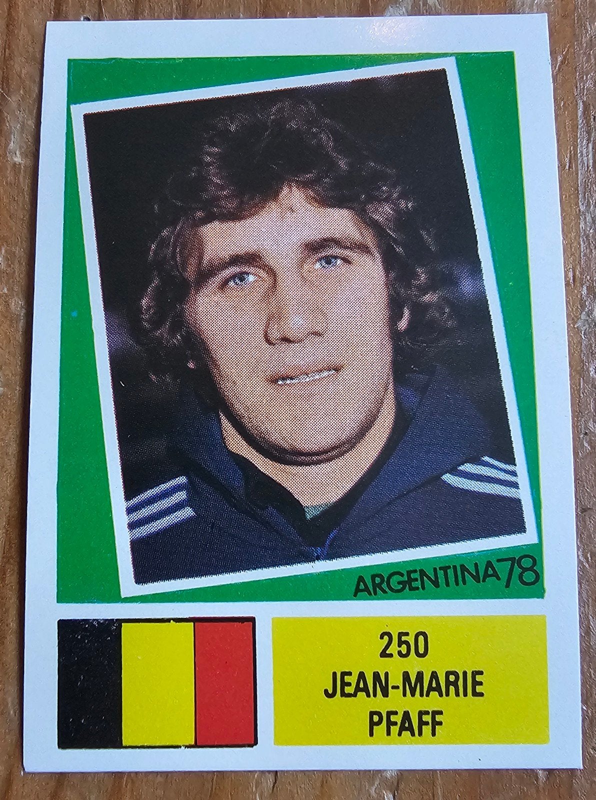 FKS (panini like) Argentina 78 #250 Jean-Marie Pfaff Voetbal, Ophalen of Verzenden