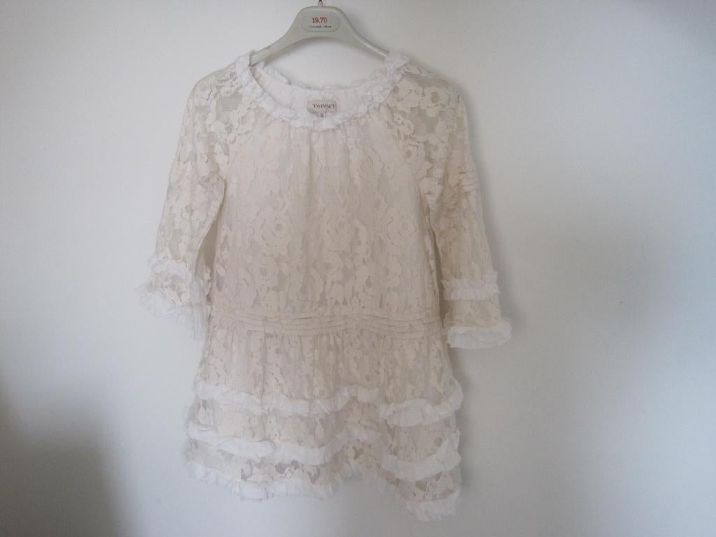 robe de communion en dentelle taille 140 Twinset, Enlèvement ou Envoi, Comme neuf, Fille, Robe ou Jupe
