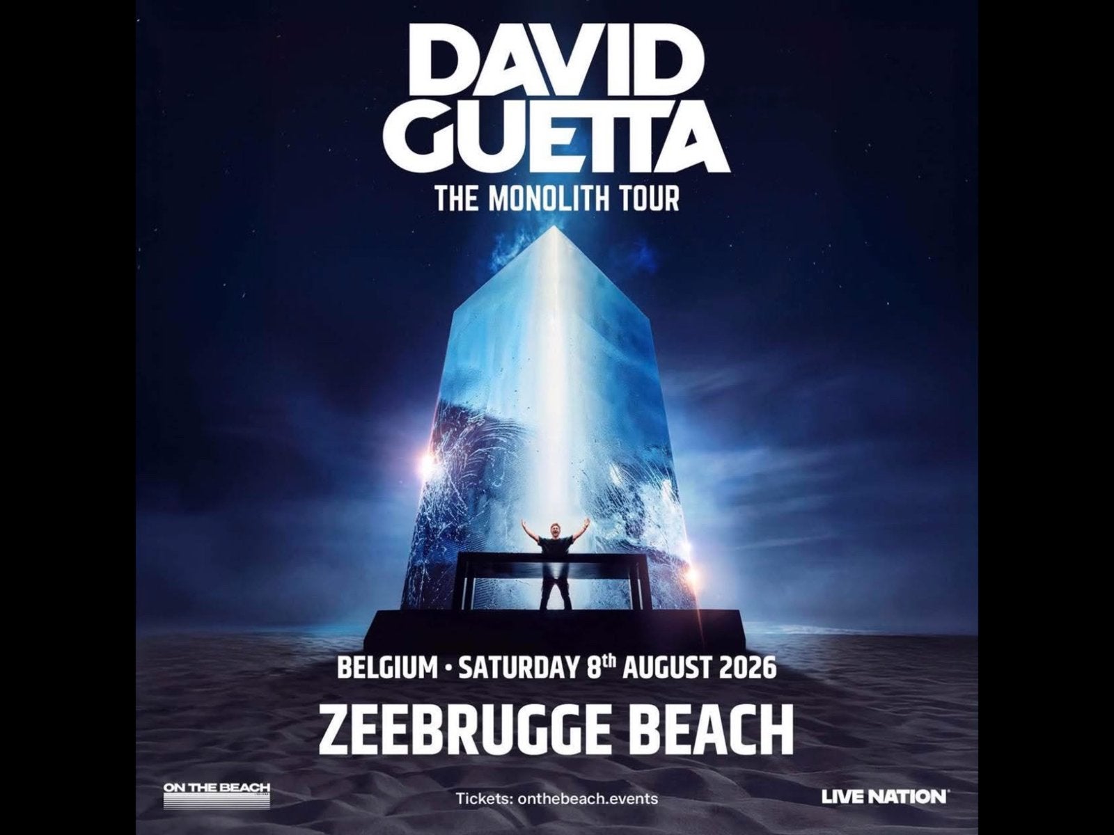 2 places pour David Guetta le Samedi 08/08/26 a Zeebrugge