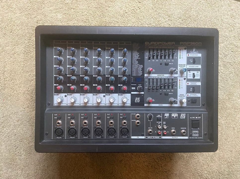 Behringer europower pmp 960 m, Ophalen, Gebruikt