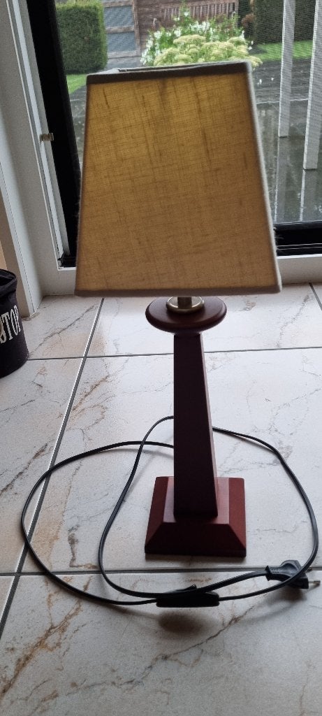 Tafellamp, Overige merken, Vintage, 47 cm, Met kap