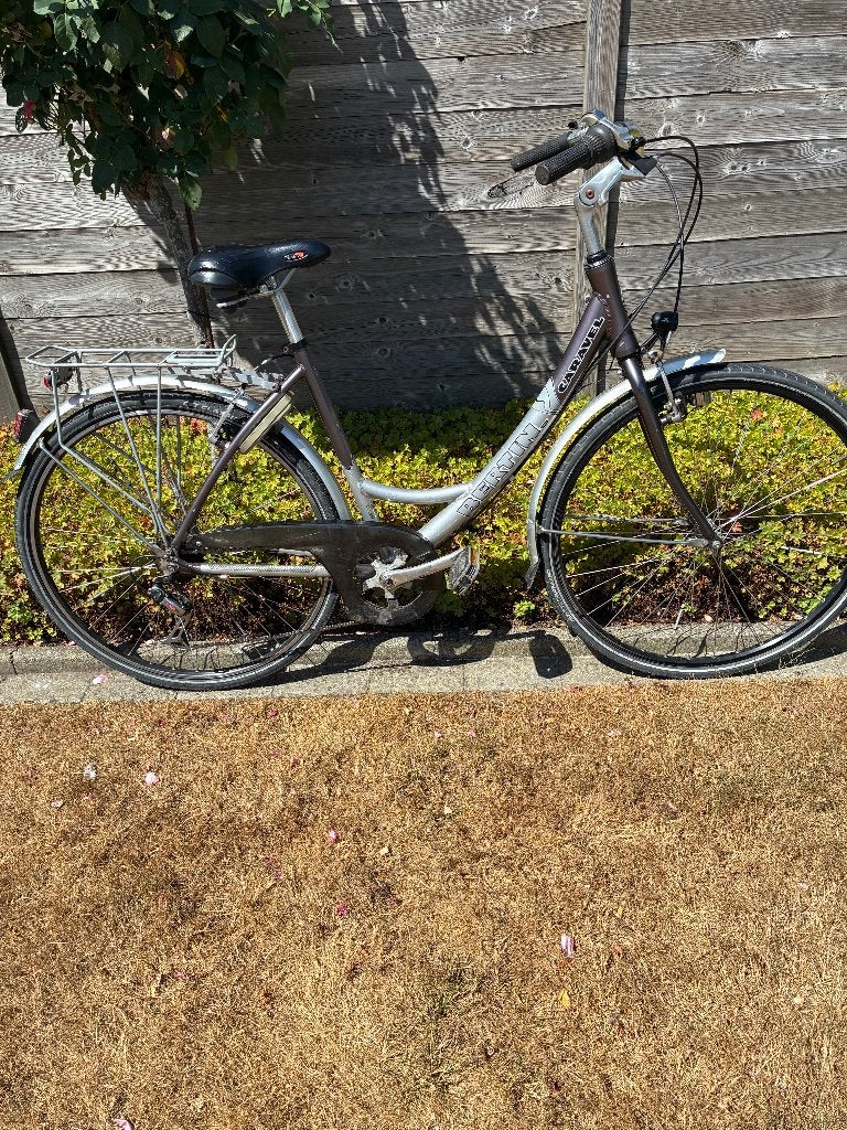 damesfiets aluminium met 7 versnellingen, Fietsen en Brommers, Fietsen | Dames | Damesfietsen, Gebruikt, Velgrem, (Extra) lage instap