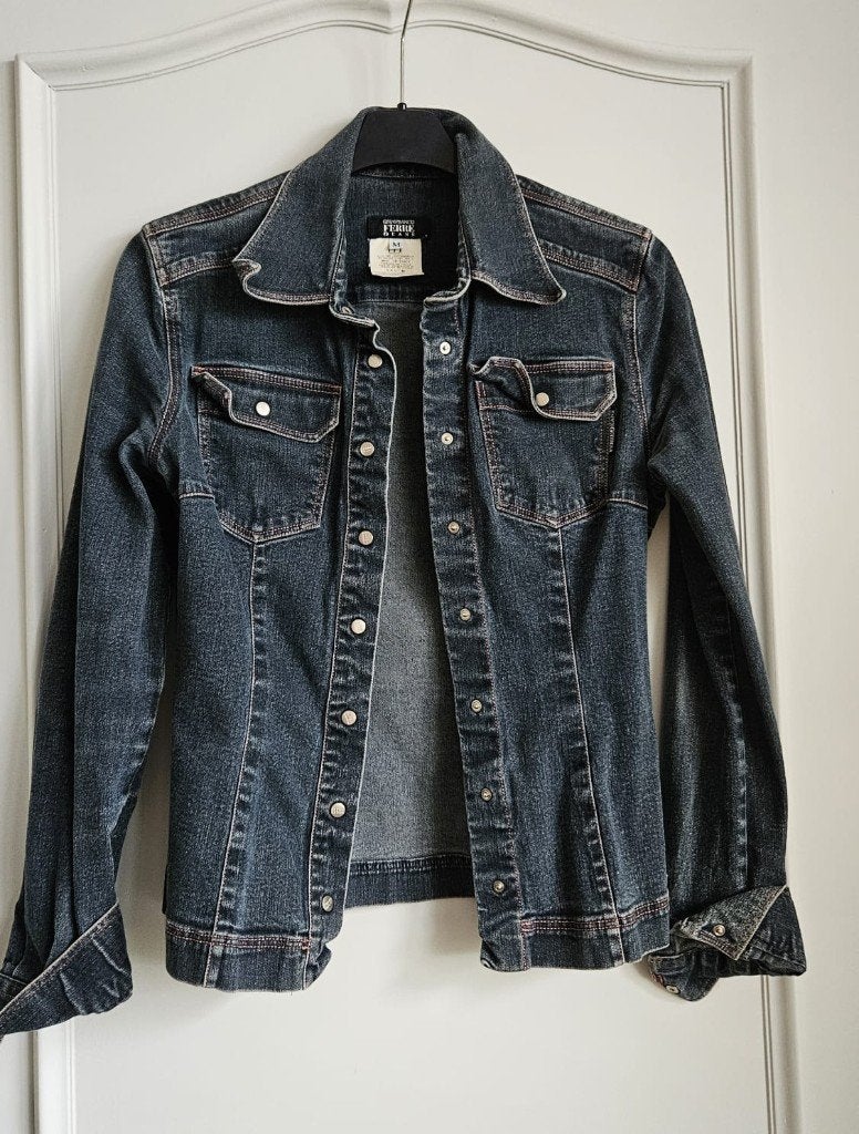 Veste en jean Gianfranco Ferré taille 34/36, Gianfranco Ferré, Enlèvement ou Envoi, Taille 36 (S), Comme neuf