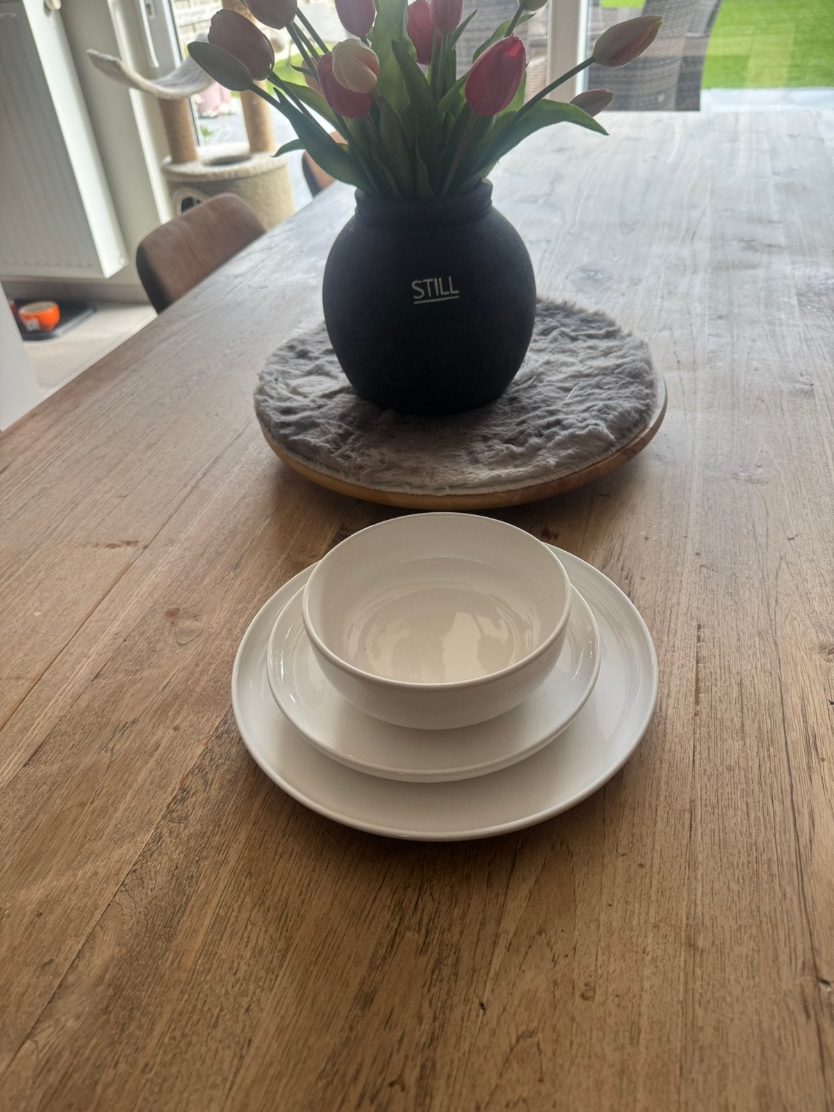 Set borden, Ophalen, Overige merken, Zo goed als nieuw, Bord(en)