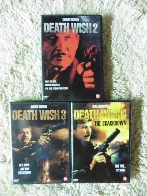 Death Wish 2 + 3 + 4 (Charles Bronson) NL OT, Cd's en Dvd's, Ophalen of Verzenden, Gebruikt, Engels, Nederlands