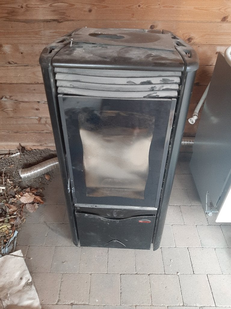 Pelletkachel Duchessa steel, Huis en Inrichting, Ophalen, Gebruikt, Vrijstaand, Pelletkachel