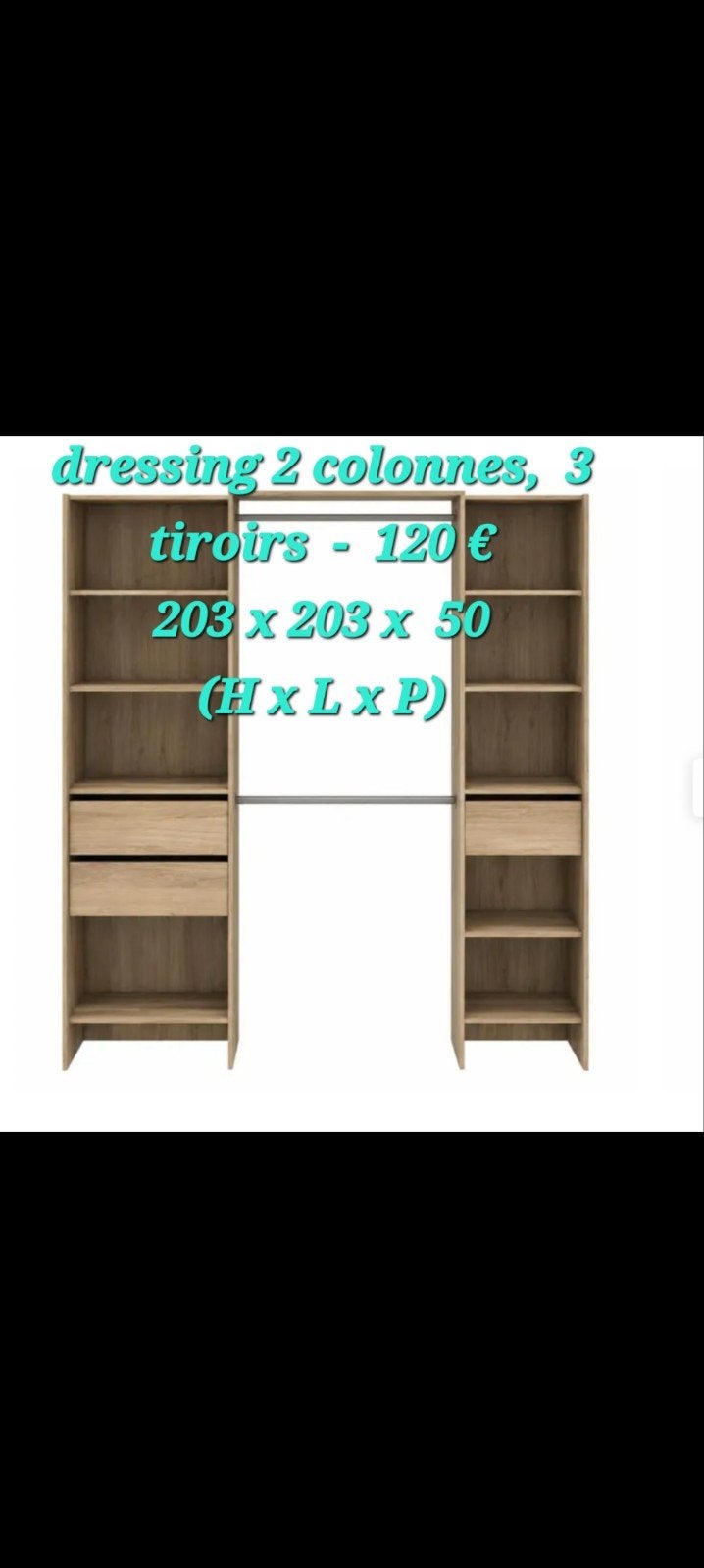 Penderies 2 colonnes (livraison et installation possible), Maison & Meubles, Enlèvement