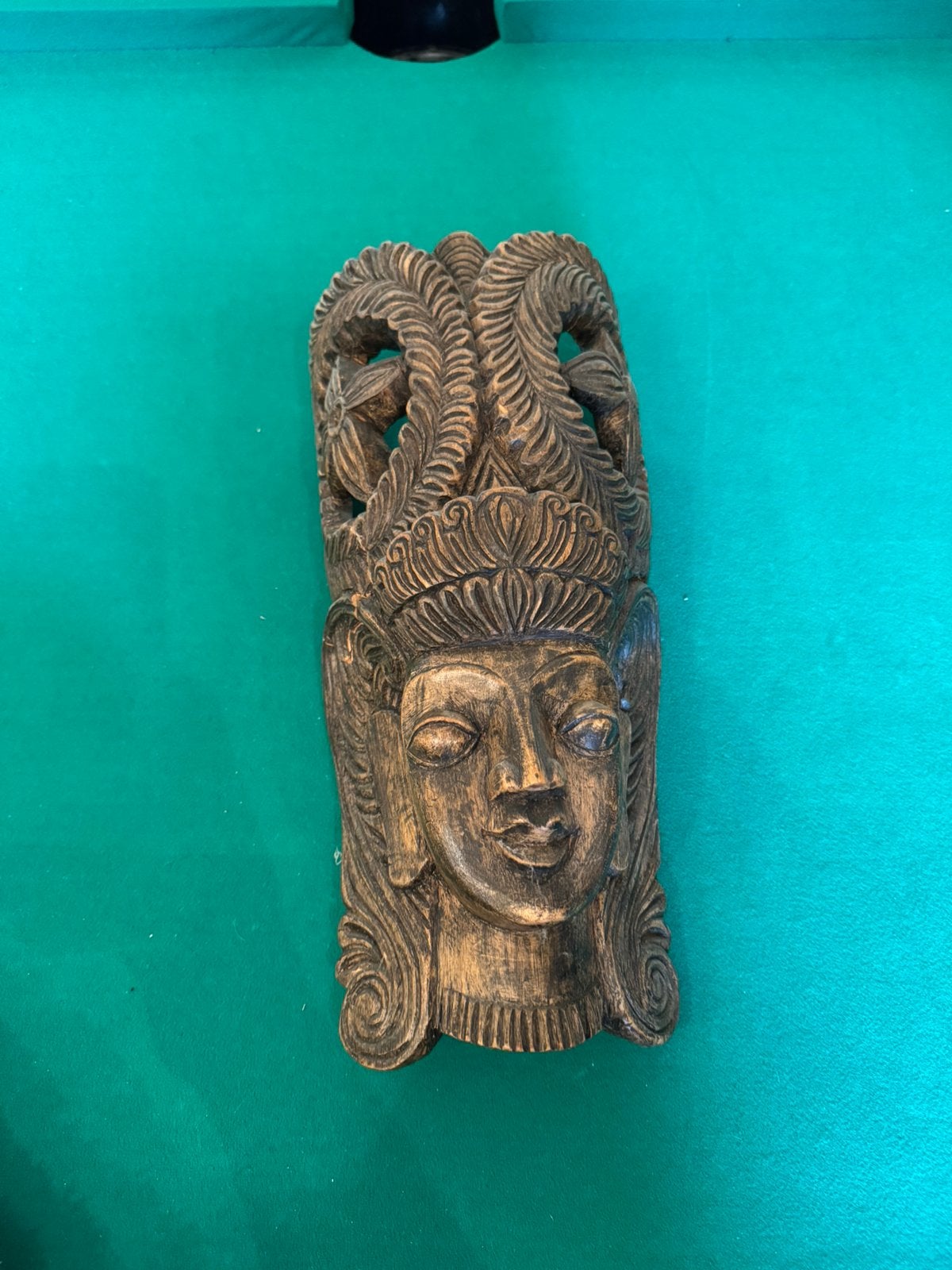 Handgesneden Houten Masker –Balinese Wanddecoratie, Hout, Masker, Ophalen of Verzenden, Op te hangen