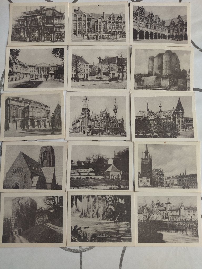 16 fotokaartjes: 's Lands Merkwaardigheden (De Lelie), Ophalen