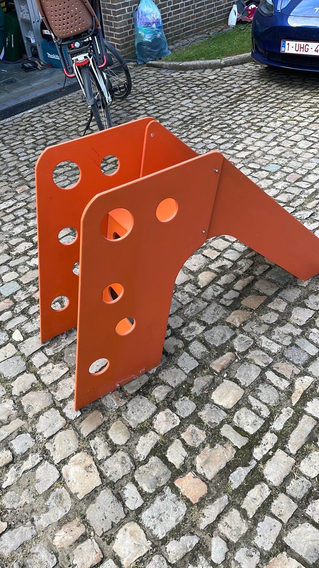 Houten schuifaf, Kinderen en Baby's, Ophalen, Gebruikt