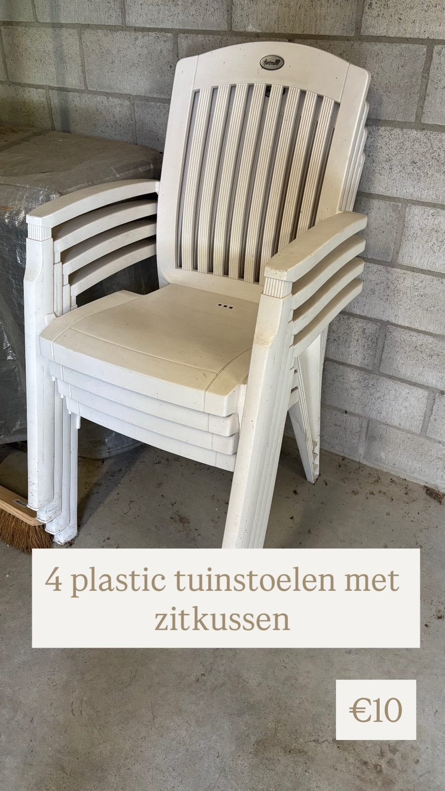 Tuinstoelen, Ophalen, Plastic