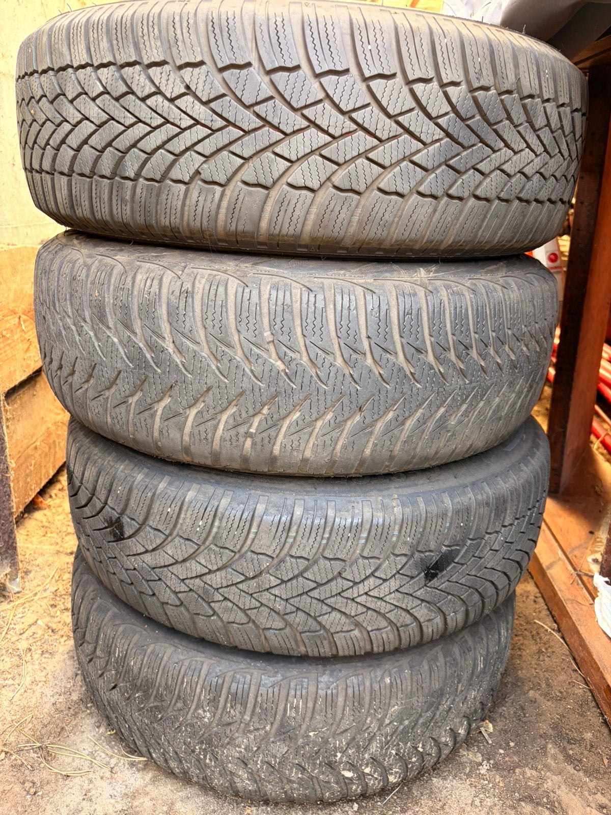 winterbanden 175/65 R14 op stalen velg (Ford 4x108), Auto diversen, Autosport-onderdelen, Gebruikt, Ophalen