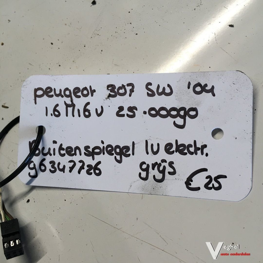 Peugeot 307 sw 1.6 16v 2500090   Buitenspiegel elektr bed. L, Gebruikt, -, -, Ophalen of Verzenden