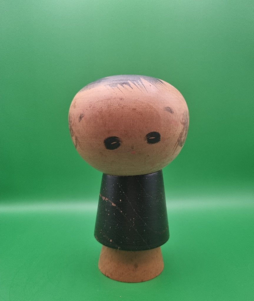 Kokeshi Chameko Urchin vintage de Masao Watanabe, Antiquités & Art, 16 cm, Enlèvement ou Envoi, Fait main, Japon