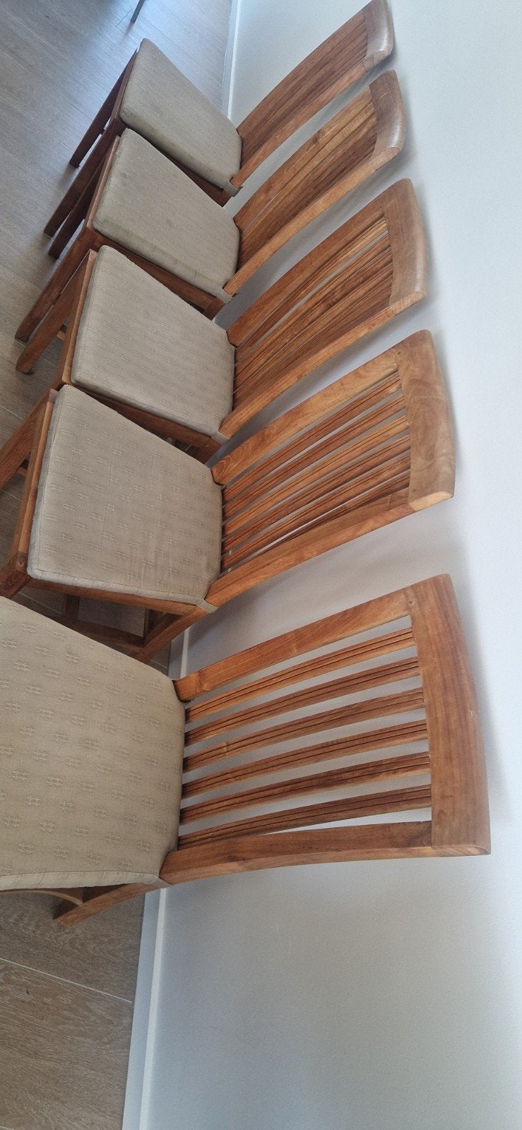 chaises en teck, Brun, Enlèvement, Bois, Modern