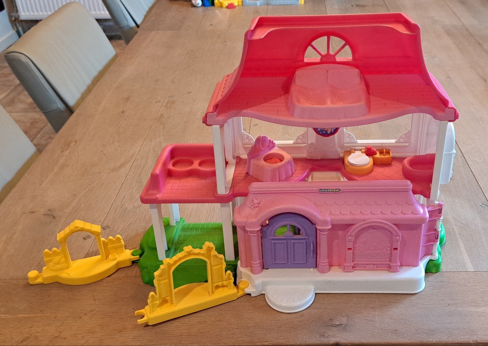 Grappige geluiden huis Fisher Price + extra's, Kinderen en Baby's, Speelgoed | Fisher-Price, Ophalen, Gebruikt, Met geluid