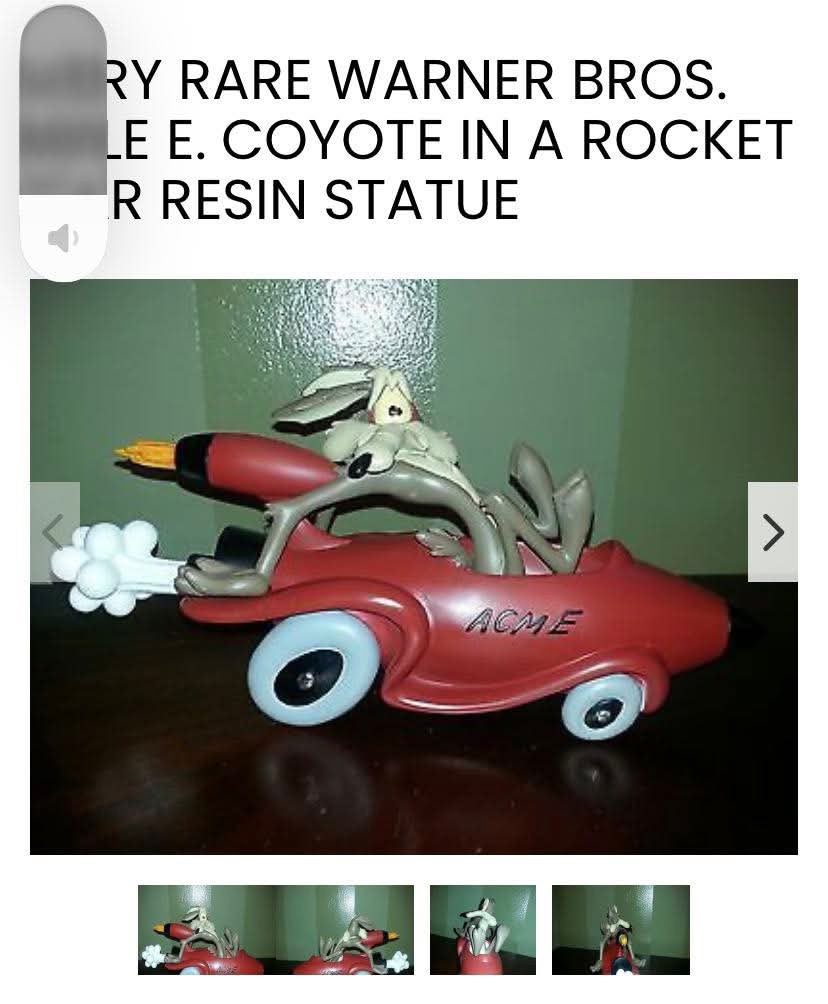 Figurines rétro : Vil Coyote (ACME) & Jerry en resine, Collections, Enlèvement ou Envoi, Utilisé, Autres types