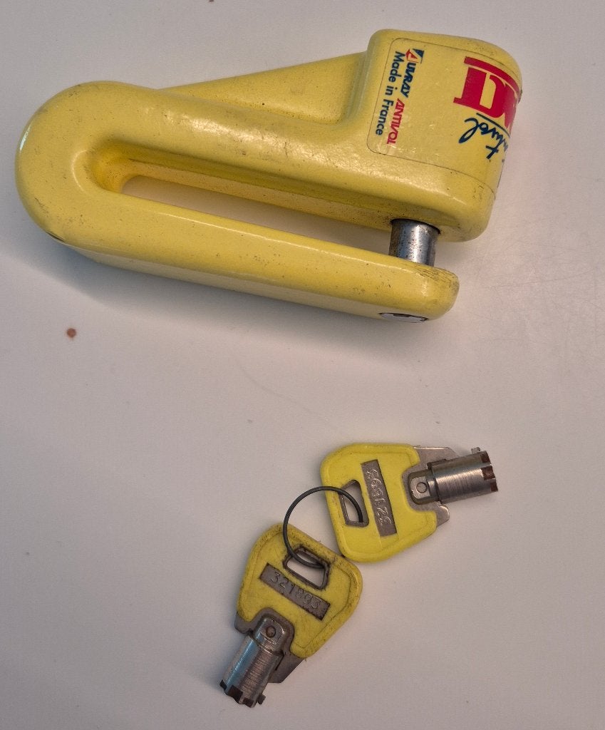 Schijfremslot, Motoren, Accessoires | Sloten, Ophalen of Verzenden, Gebruikt