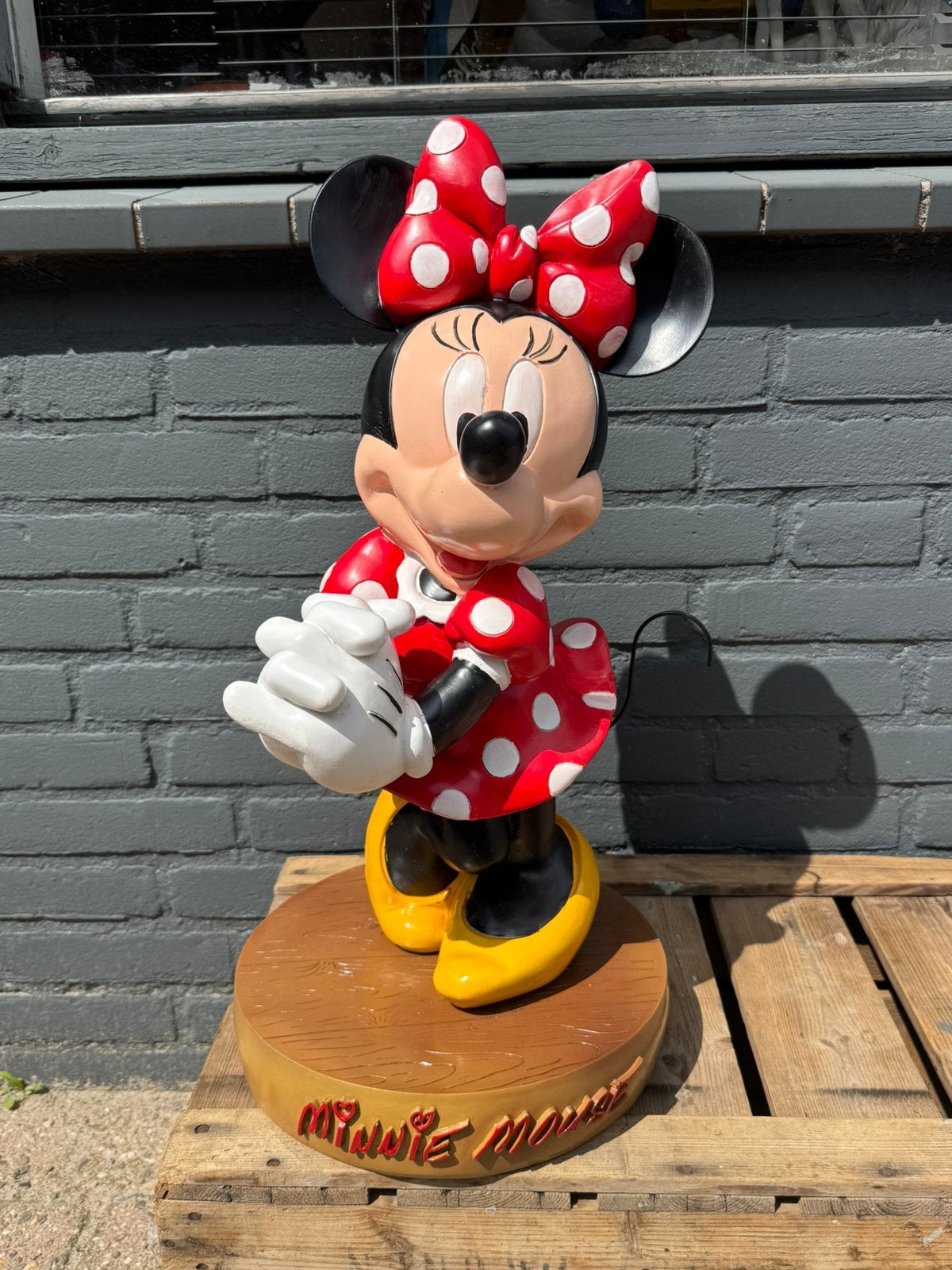 Groot Disney Minnie Mouse beeld, Ophalen, Overige figuren, Zo goed als nieuw, Beeldje of Figuurtje