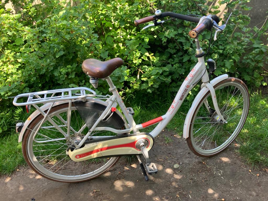 Moederfiets Montego Liberty, Fietsen en Brommers, Fietsen | Dames | Moederfietsen, Gebruikt, Velgrem, 47 tot 50 cm, Versnellingen