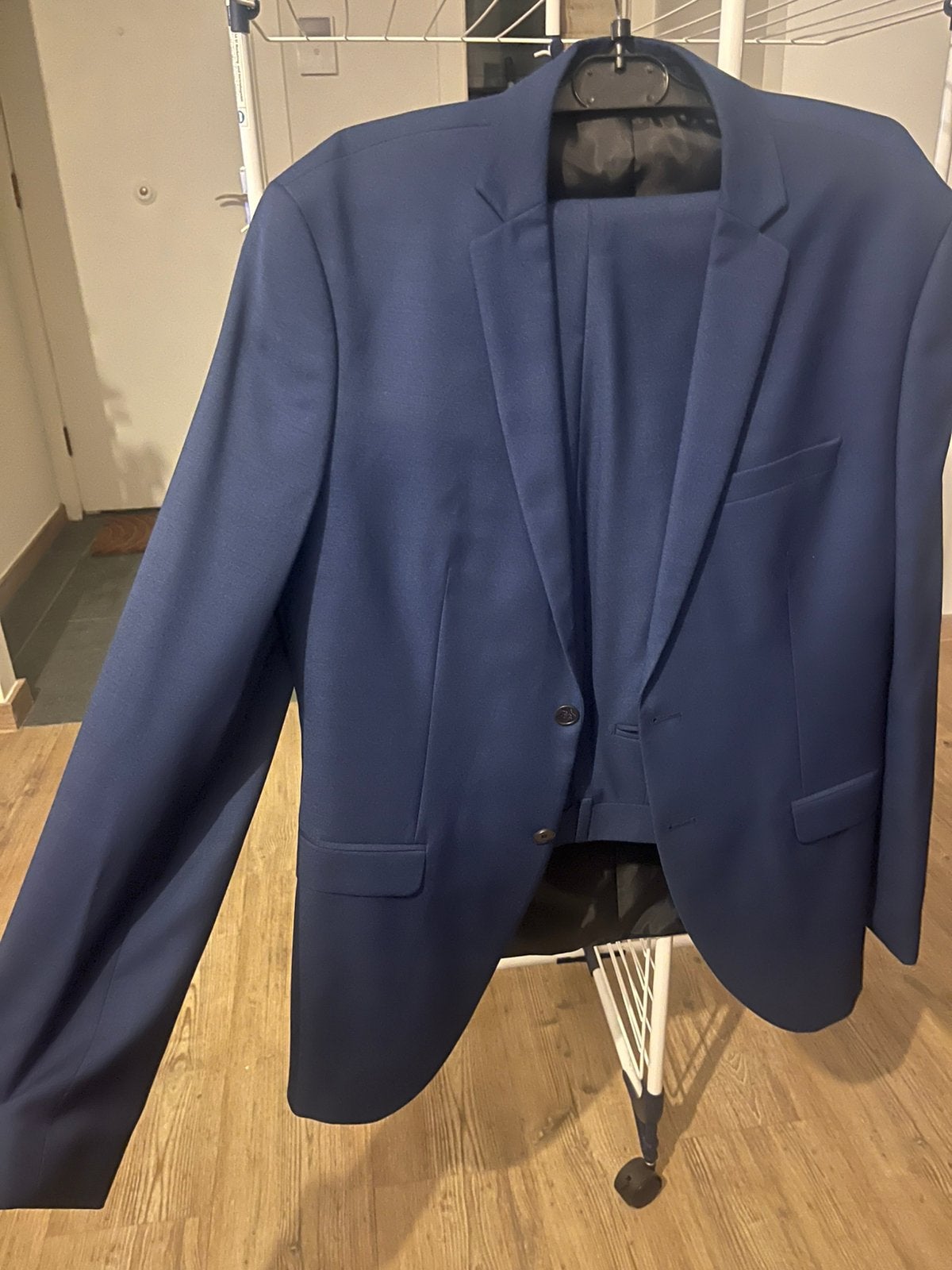 Costume Jack&Jones (taille 52) bleu foncé, Enlèvement, Comme neuf, Taille 52/54 (L)