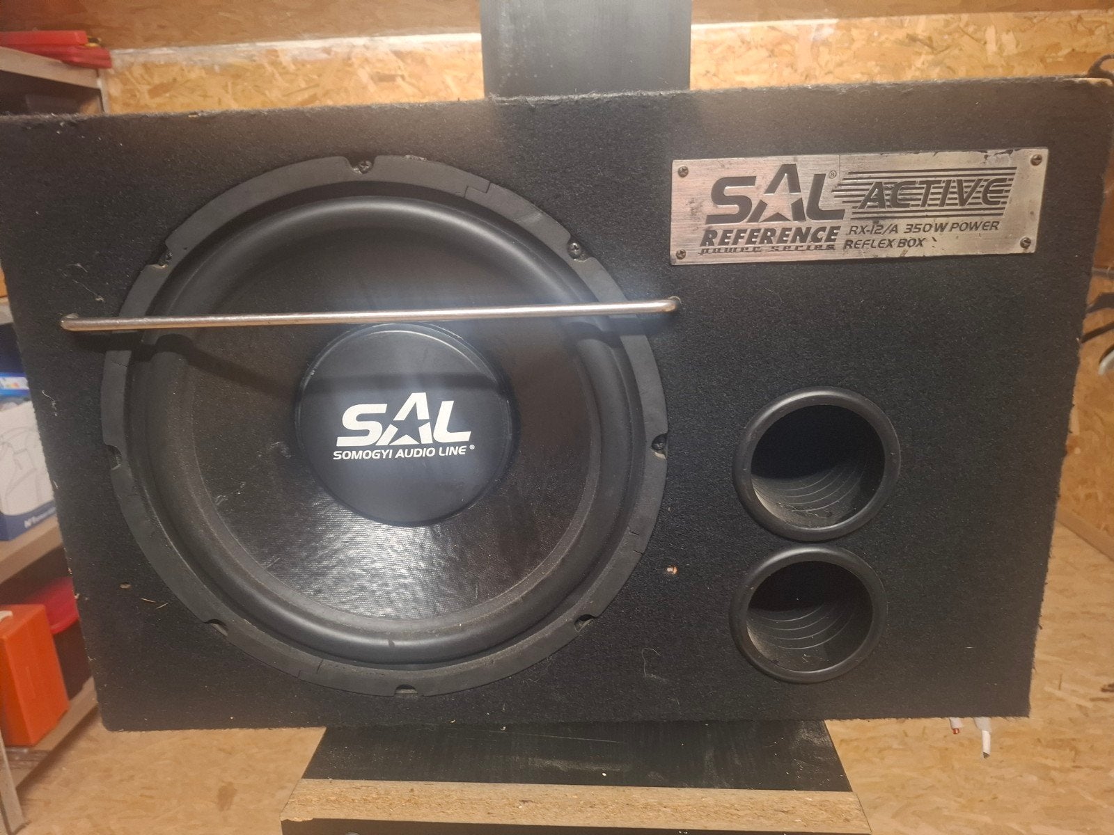 bassist subwoofer met versterker en kabels, Auto diversen, Ophalen, Gebruikt