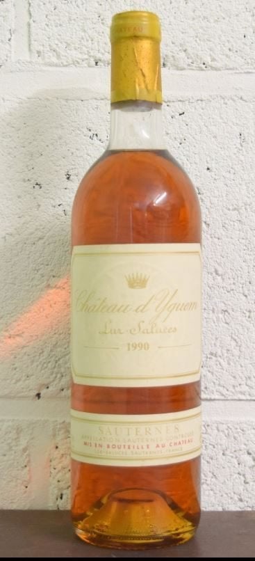 Chateau D'yquem 1990, Verzamelen, Ophalen of Verzenden, Zo goed als nieuw, Vol, Overige typen