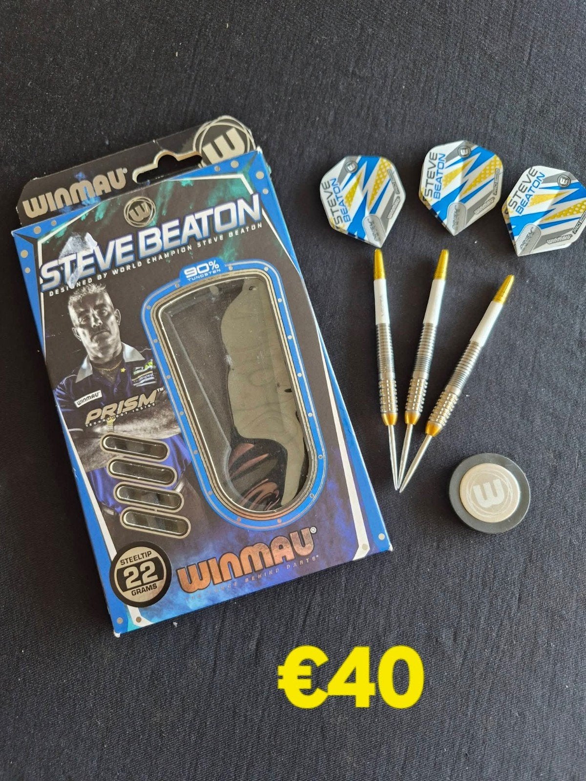 dartspijlen Steve Beaton met nwe setjes flights, Ophalen of Verzenden, Flights
