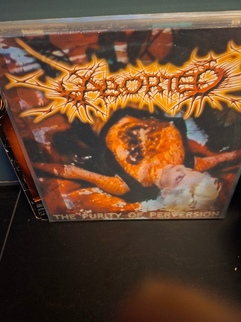 lp - aborted - the purity of perversion - red vinyl - vak 9, Enlèvement ou Envoi, Death metal, Avec insert, Comme neuf