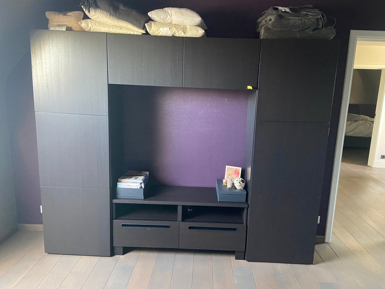 Ikea kast + TV kast, Huis en Inrichting, Ophalen, Overige materialen, Met lade(s), Zo goed als nieuw