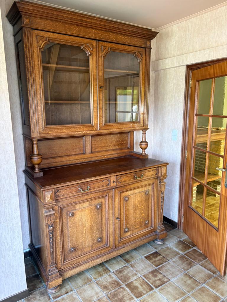 EikenKast en 6 stoelen, Ophalen, Gebruikt