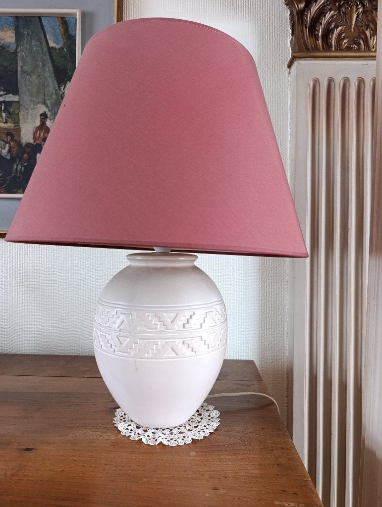Lampe à poser ( lampadaire), Maison & Meubles, Lampe d'ambiance, Avec abat-jour, Comme neuf, Céramique