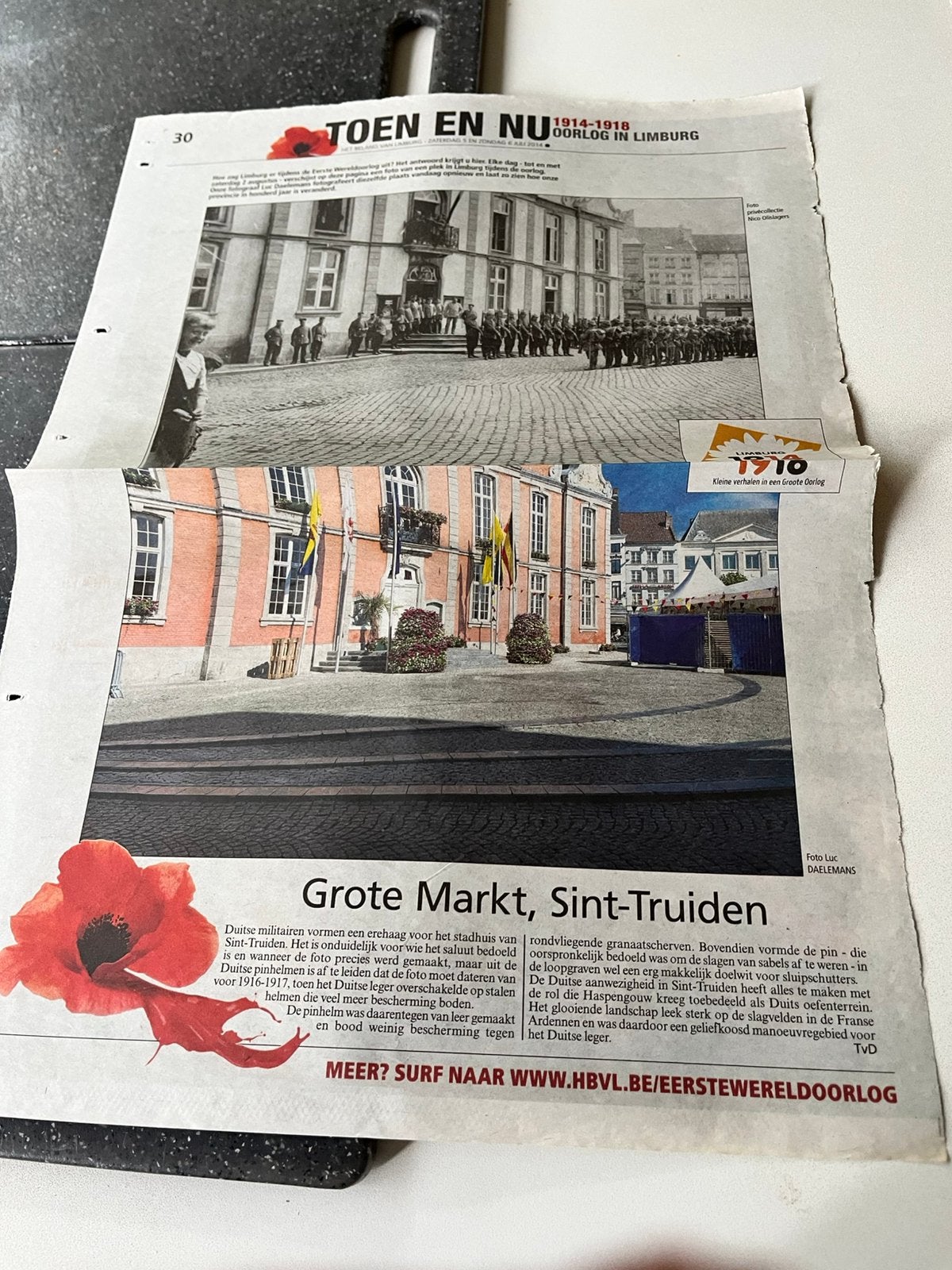 Verschenen in het belang van limburg 2014 29 losse pagina’s, Ophalen