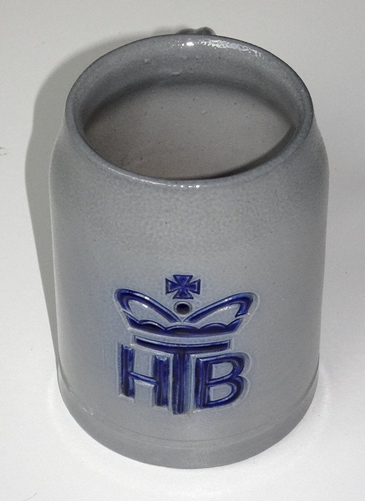 Handgemaakte stenen bierkruik Oktoberfest München 1980, Verzamelen, Ophalen of Verzenden, Nieuw, Pul(len), Overige merken