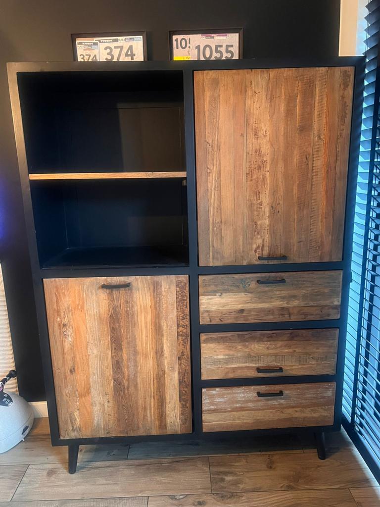 Houten kast, Avec tiroir(s), 25 à 50 cm, Enlèvement ou Envoi, Moins de 150 cm