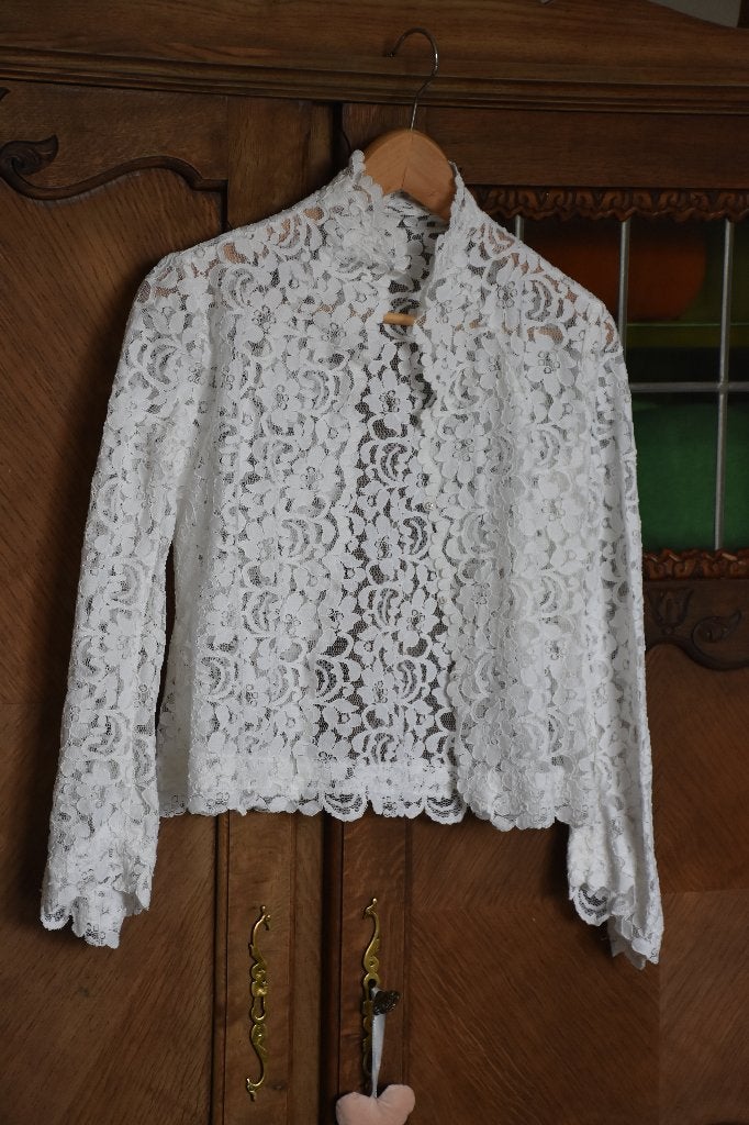 Veste dentelle T36, Kleding | Dames, Ophalen, Zo goed als nieuw, Maat 36 (S), Wit