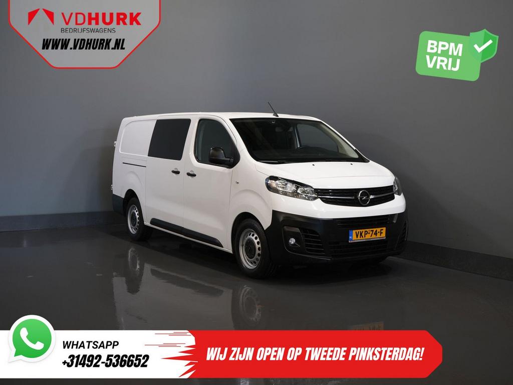 Opel Vivaro 2.0 CDTI 125 pk DC Dubbel Cabine Carplay/ 6 Pers, Parkeersensor, Wit, Bedrijf, Onderhoudsboekje