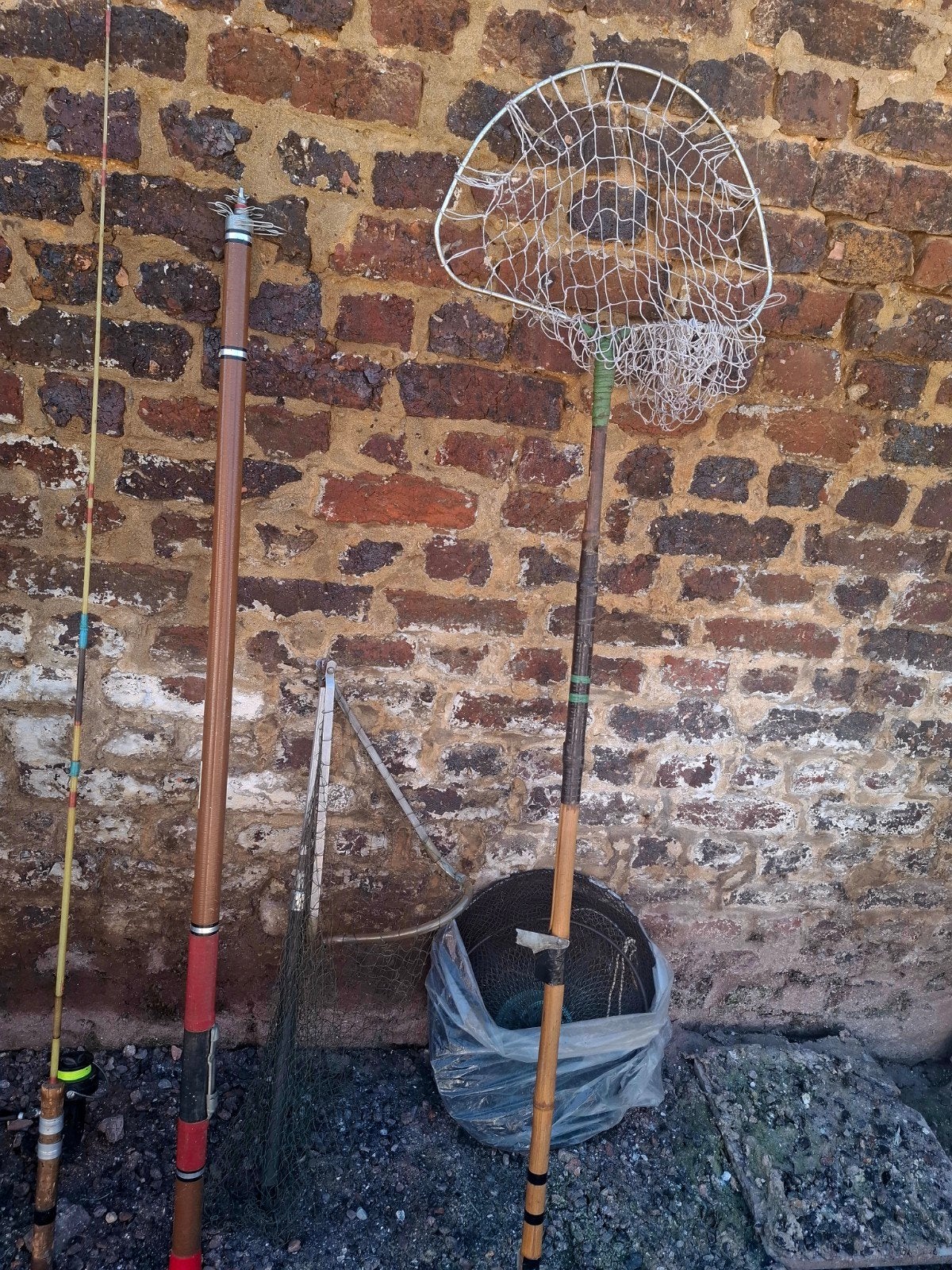 Lot de cannes à pêches et épuisettes, Jardin & Terrasse, Plantes | Arbres, Enlèvement
