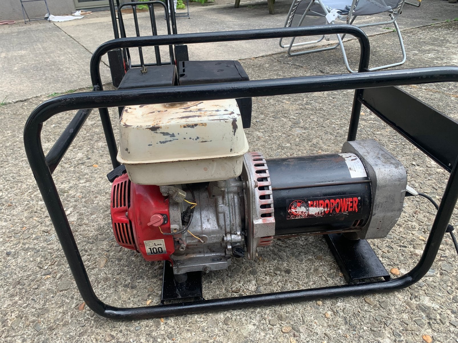 Honda EP6000 6kva generator stroomgroep aggregaat, Doe-het-zelf en Bouw, Aggregaten, Ophalen, Zo goed als nieuw