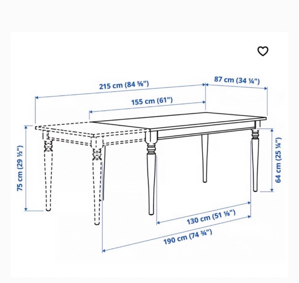 Table à manger EXTENSIBLE ikea, Huis en Inrichting, Tafels | Eettafels, Ophalen, Gebruikt, Vijf personen of meer, Rechthoekig