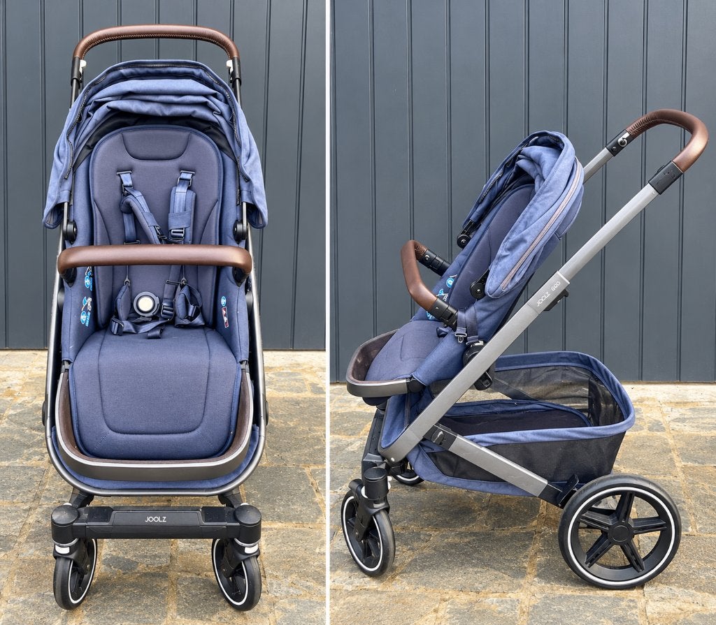 Joolz Geo3 Marineblauwe complete kinderwagen, Kinderen en Baby's, Gebruikt, Luchtbanden, Ophalen, Kinderwagen